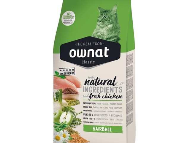 OWNAT CLASSIC BOLAS DE PELO - 4KG