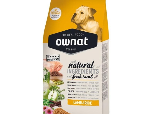 OWNAT CLASSIC LAMB&RICE (DOG) - CORDERO Y ARROZ 20 KG