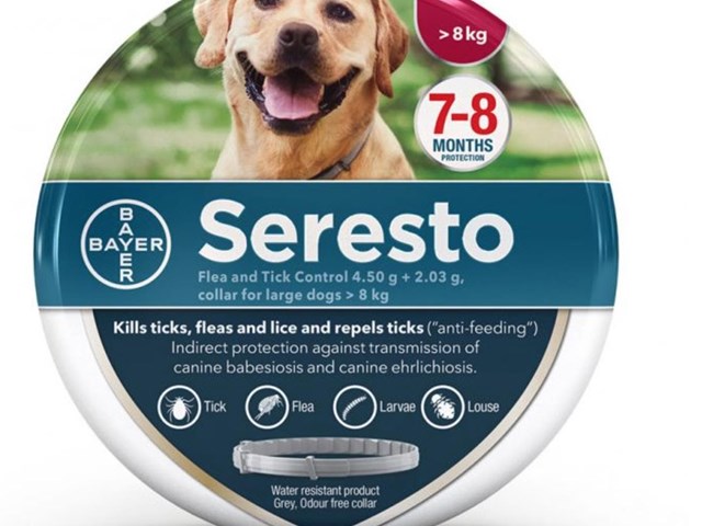 Seresto collar antiparasitario para perros grandes y pequeños